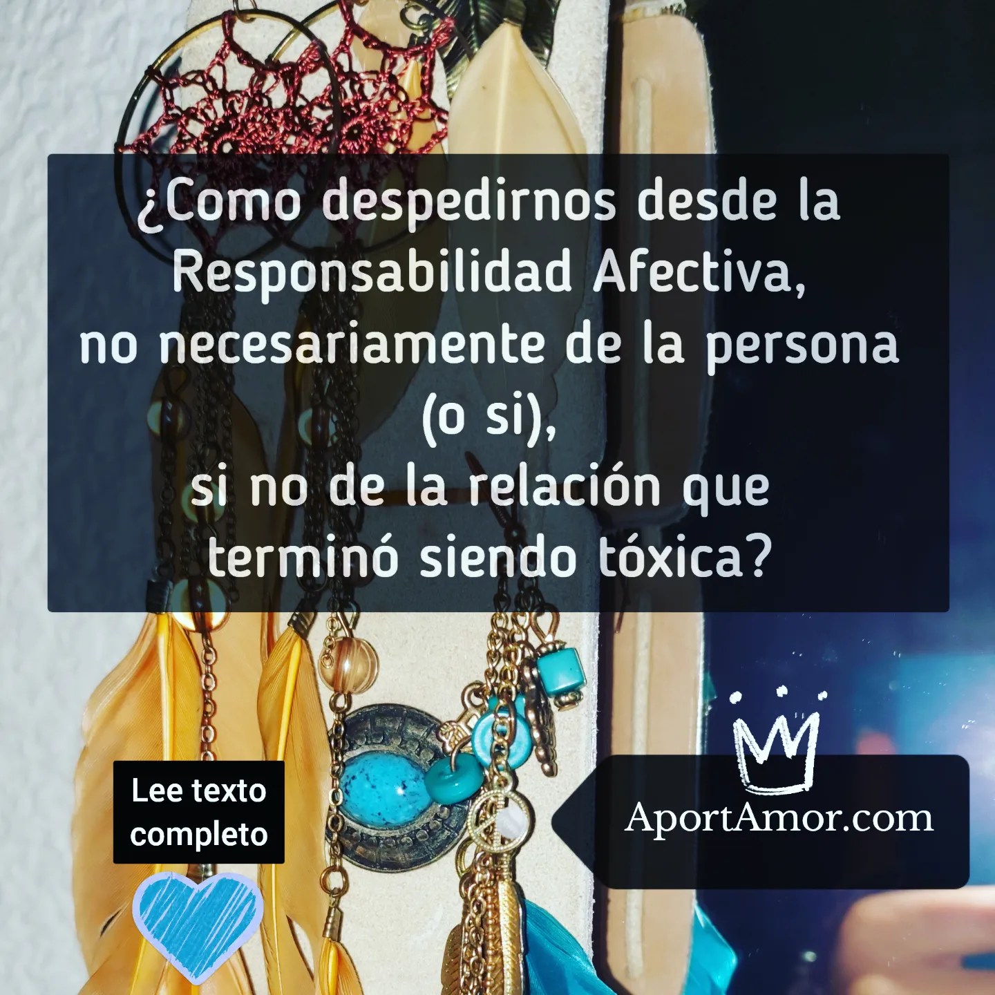 ¿Como despedirnos desde la Responsabilidad Afectiva, no necesariamente de la persona (o si), sino de la relación que terminó siendo tóxica?